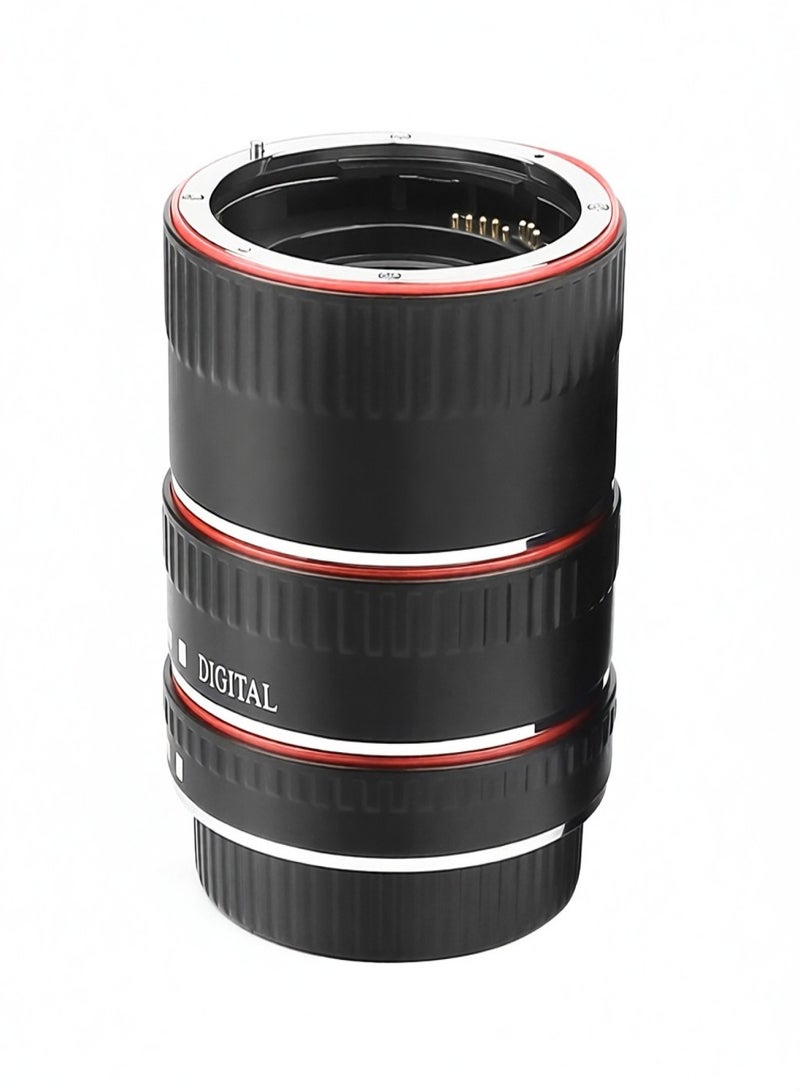 SHOOT XT-364 Auto Focus AF Macro Extension Tube Adapter Ring Set 13mm 21m 31mm Replacement for Canon EF/EF-S Lens Replacement for Canon EOS - Image 1